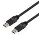 L-Com CAU3HFAA-BLK-1M