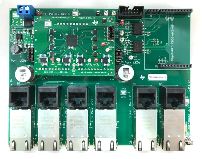 ロケーション回路 - Texas Instruments TPS2388 IEEE802.3at PoE評価モジュール