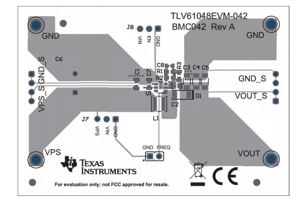 ロケーション回路 - Texas Instruments TLV61048EVM-042評価モジュール