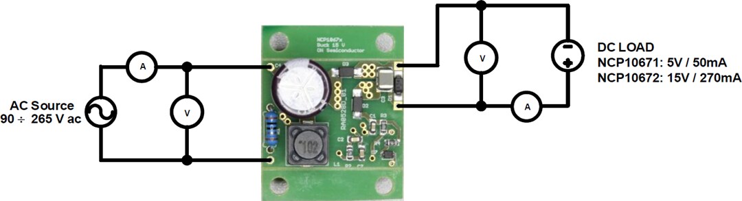 onsemi NCP10671B05GEVB & NCP10672B15GEVB評価ボード