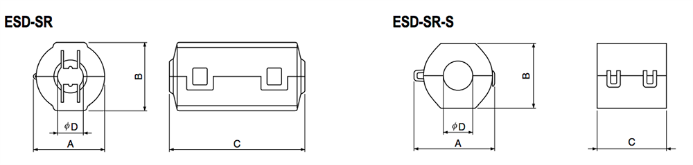 KEMET ESD-SR Snap-Onコアキット