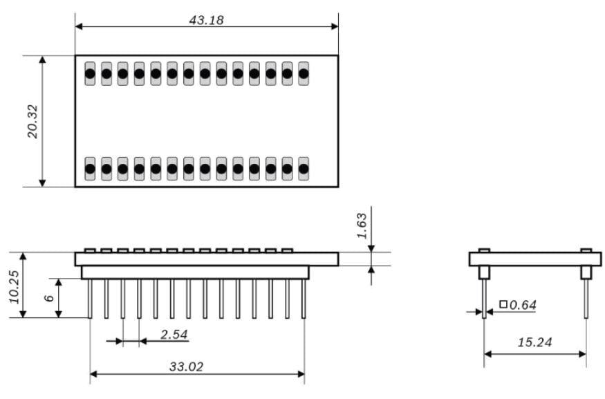 機械図面 - Bosch BMI270シャトルボード