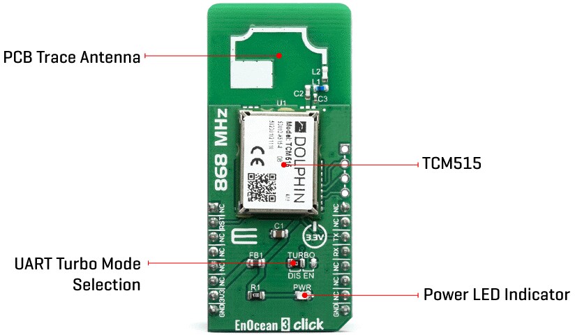 Mikroe MIKROE-3653 EnOcean 3 Click