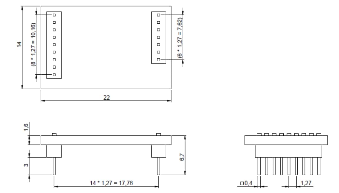 機械図面 - Bosch BMM150シャトルボード3.0