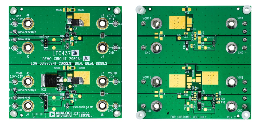 Analog Devices Inc. LTC4372/LTC4373デモボードDC2969A-A/B