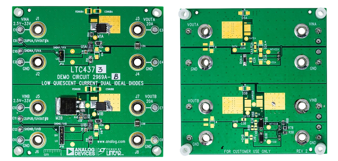 Analog Devices Inc. LTC4372/LTC4373デモボードDC2969A-A/B