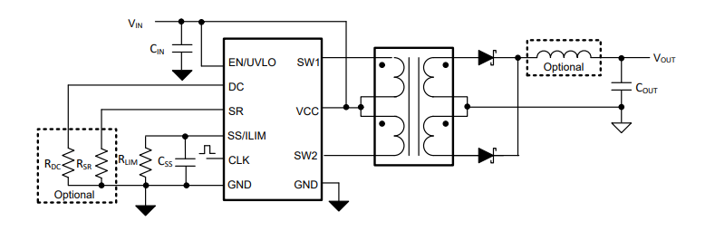 回路図 - Texas Instruments SN6507/SN6507-Q1プッシュ-プル・トランスドライバ