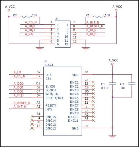 ブロック図 - Infineon Technologies EVAL-S25HL512Tメモリモジュール