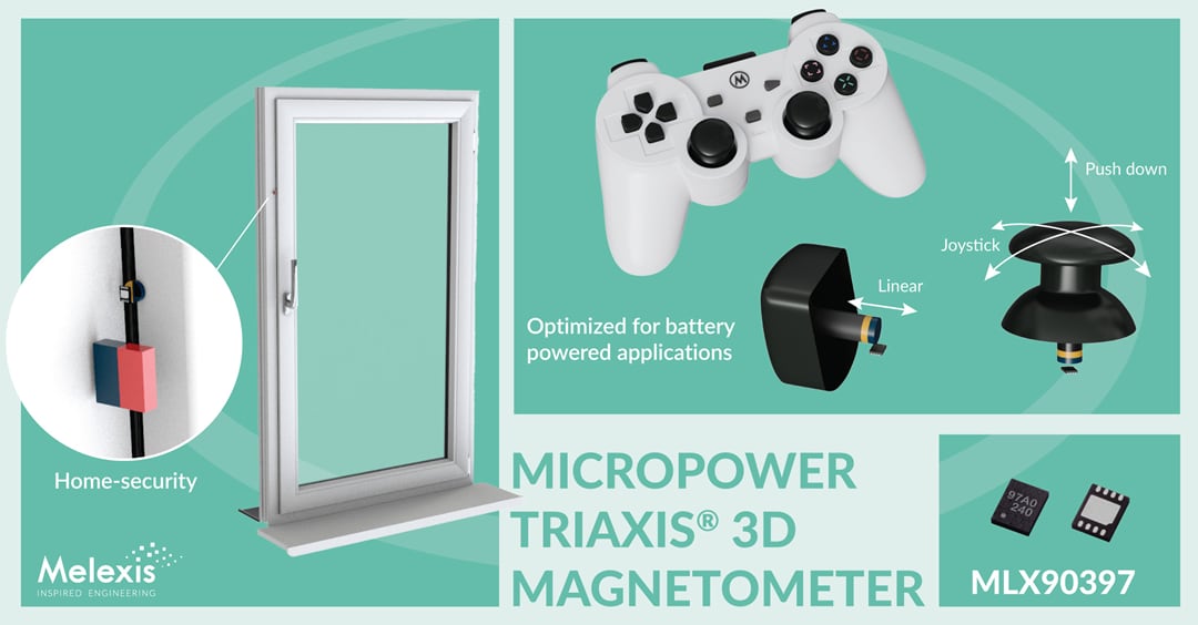 Infographic - Melexis MLX90397 Micropower Triaxis® 3D Magnetometer Infographic - Melexis MLX90397 Micropower Triaxis® 3D Magnetometer