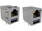 Amphenol Commercial RJE36コンボスタックコネクタ
