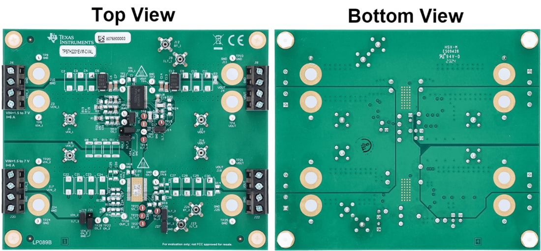 機械図面 - Texas Instruments TPS7H2201EVM eFuse評価モジュール（EVM）