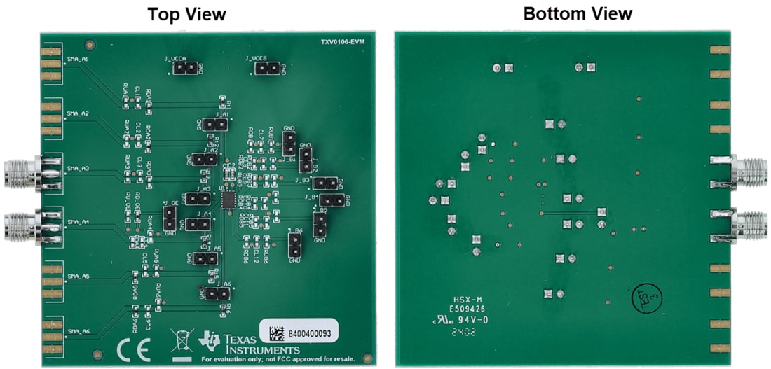 機械図面 - Texas Instruments TXV010xEVM評価モジュール (EVM)