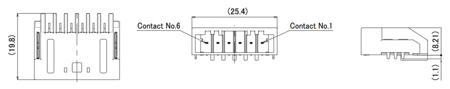 チャート - Hirose Electric ZG05HV高電圧電線対基板コネクタ