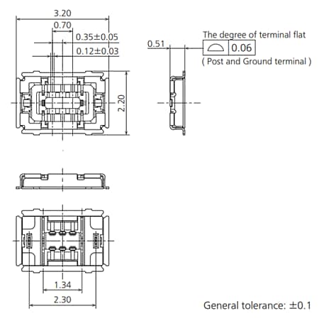 チャート - Panasonic Industrial Devices RF4 RF狭ピッチコネクタ