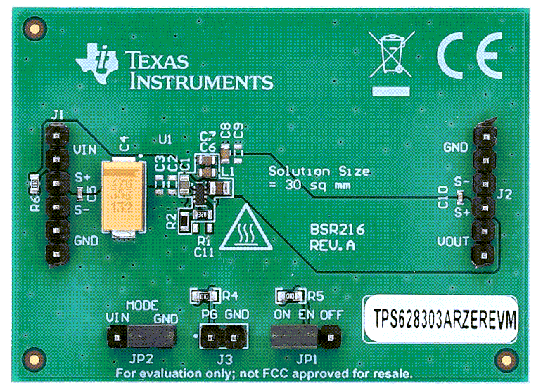 Texas Instruments TPS62830xRZEREVM評価モジュール