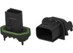 TE Connectivity ヘビーデューティー防水型コネクタヘッダ (ライトアングル、垂直、水平)