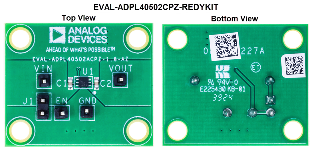 機械図面 - Analog Devices Inc. EVAL-ADPL40502-REDYKIT評価用ボード
