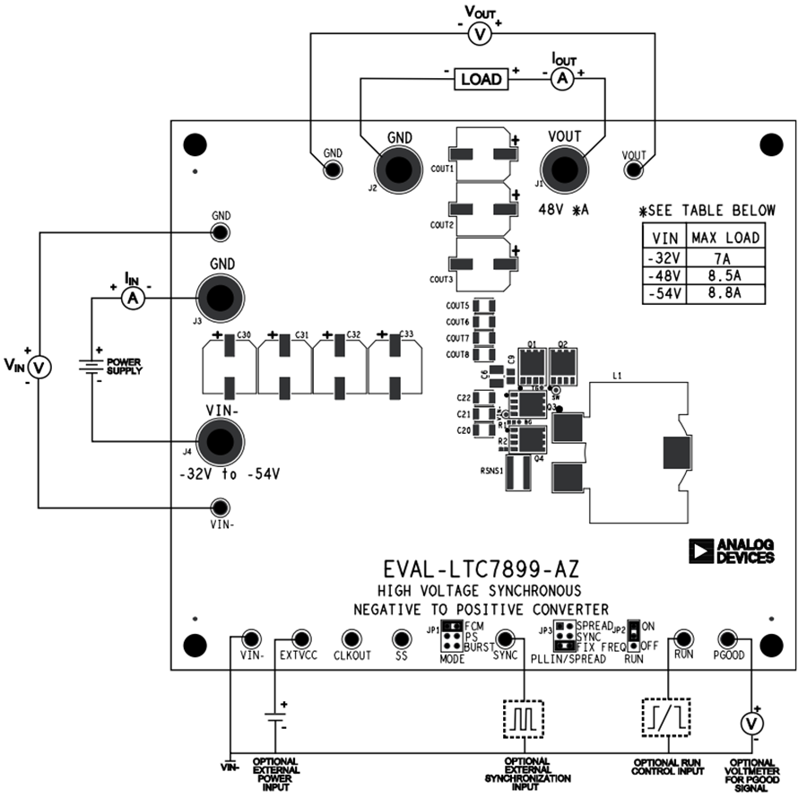 回路図 - Analog Devices Inc. EVAL-LTC7899-AZ評価用ボード