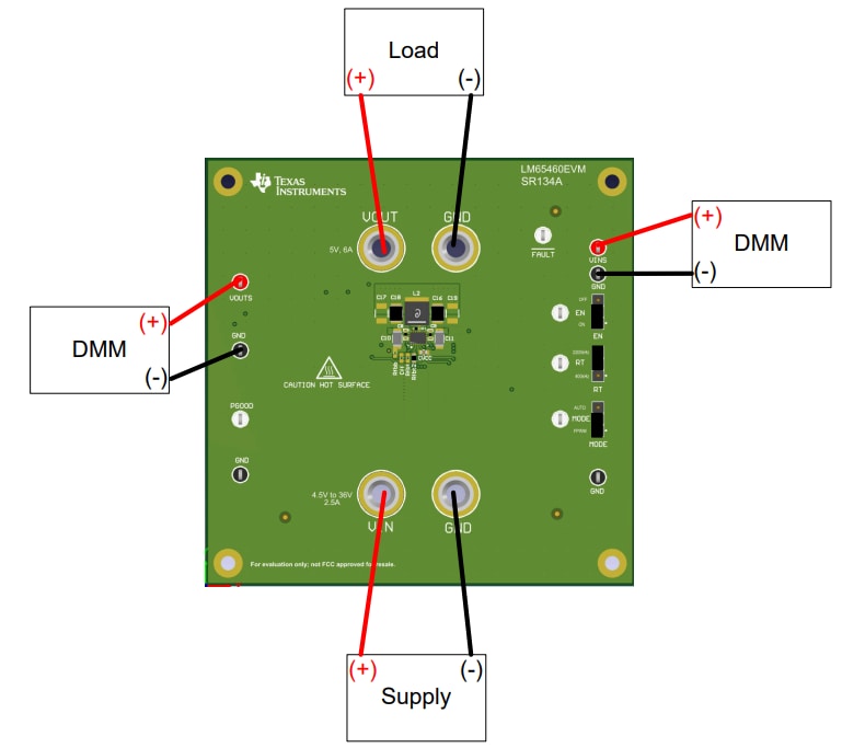 ロケーション回路 - Texas Instruments LM65460EVM評価モジュール