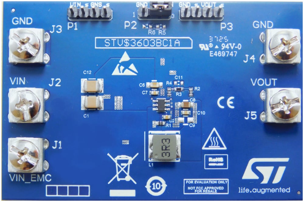 機械図面 - STMicroelectronics STEVAL-3603BC1評価ボード