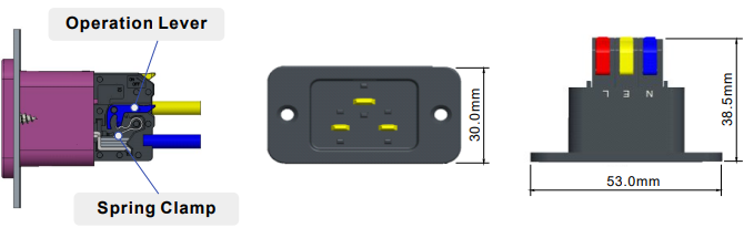 インフォグラフィック - Amphenol Anytek AQC20 電源ソケット