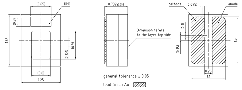 機械図面 - ams OSRAM OSLON™コンパクトRM LED