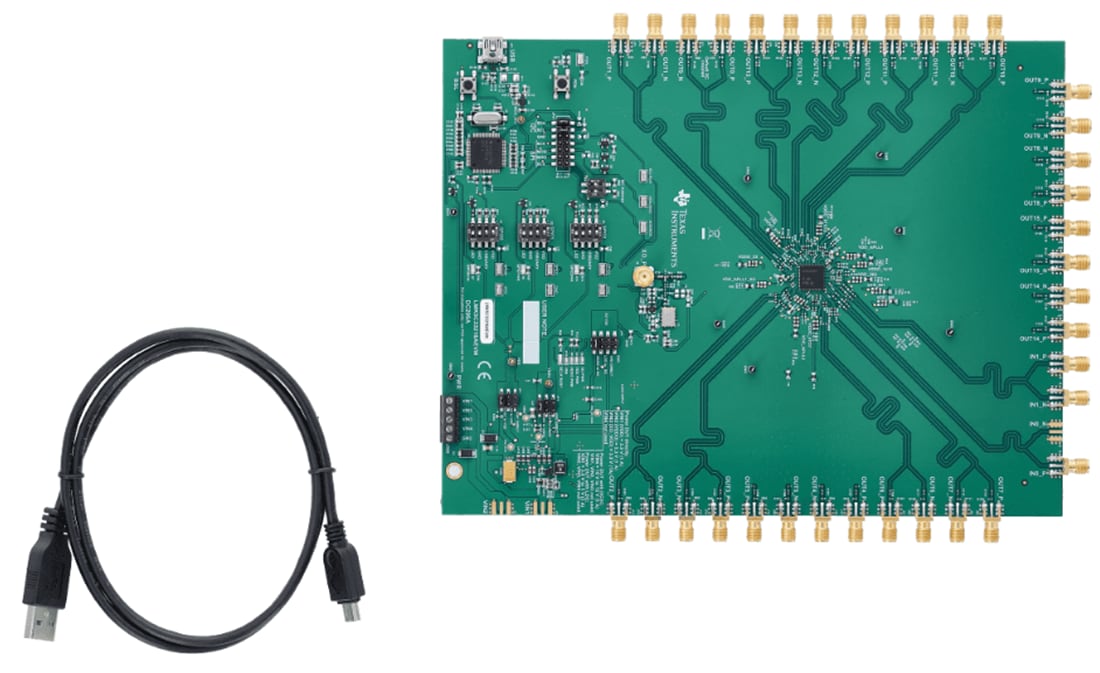 機械図面 - Texas Instruments LMK5C33216AEVM評価モジュール (EVM)