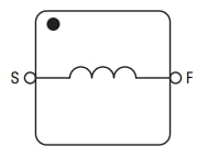 回路図 - Bourns SRN5040TA-Pセミシールド・パワー・インダクタ