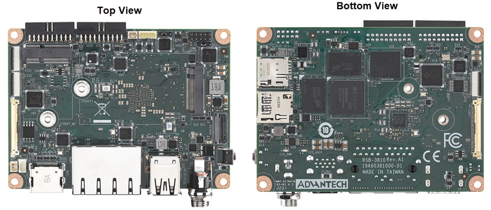 機械図面 - Advantech RSB-3810シングルボードコンピュータ（SBC）