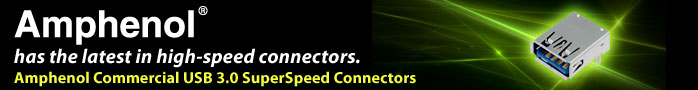 Amphenol Commercial USB 3.0 SuperSpeedコネクタ
