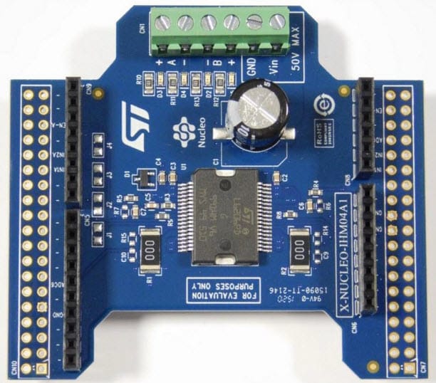 X-NUCLEO-IHM04A1デュアルブラシDCモータドライバ拡張ボード