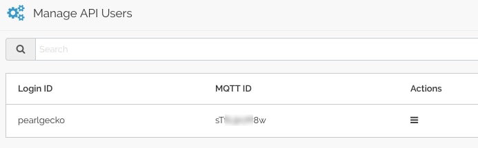 Newly Created User ID With Auto-Generated MQTT ID