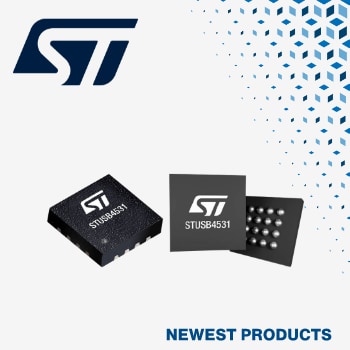 STMicroelectronics STUSB4531スタンドアロン   USB PDコントローラの取り扱いを開始